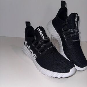 Adidas Black and White Athletic Shoes